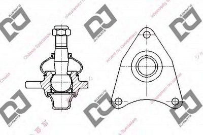 DJ PARTS db1279 -  Несущий / направляющий шарнир